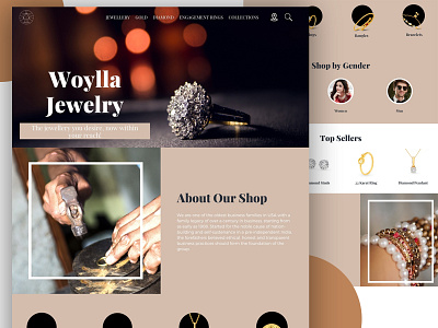 Woylla - Jewelry Website Design behance design dribbble jewelry jewelry store landing page design landingpage ui uxdesign web design website websitedesign