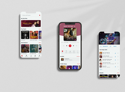 Sangeet - Music and Podcast Listening App design landingpage ui uxdesign web design website websitedesign