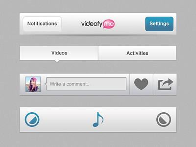 VideofyMe UI Parts