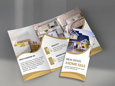 Real estate agency flyer design template