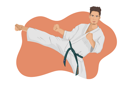Karate design illustration karate sketch sport type of sport type of sport