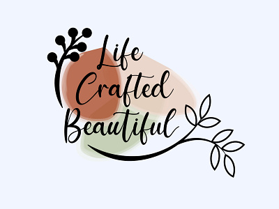 Life Crafted Beautiful branding design graphic design illustrator logo ui ux vector web website