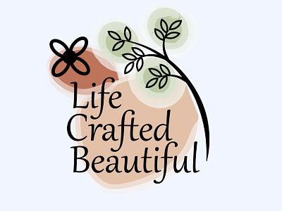 Life Crafted Beautiful branding design flat graphic design illustrator logo ui ux vector web