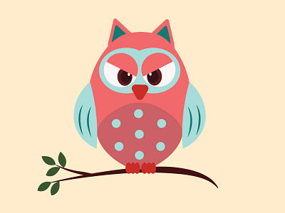 Grumpy Owl app brand design branding design graphic design illustration illustrator logo minimal vector