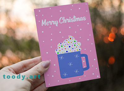 Cute Christmas Card 3d animation branding card christmas card christmas greeting card design graphic design greeting card holidays illustration illustrator logo lovely motion graphics pdf ui ux vector web