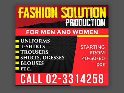 Banner Design For Fashion Solution
