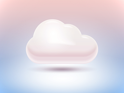 Cloud cloud gloss icon