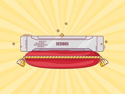 New Dedibox illustration illustrator vector