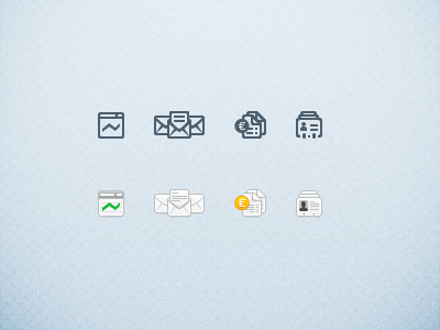 Some icons contact dashboard icon invoice mail