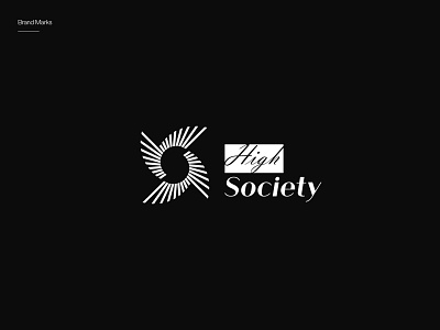 High Society brand identity brranding logo logomark logotypes typography