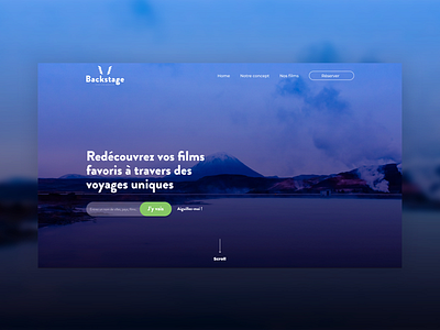 Backstage - Landing Page