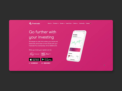 Freetrade is on Dribbble 🚀 animation app branding fintech fintech app illustration interactive investing minimal pricing tables ui ux ux ui web web design