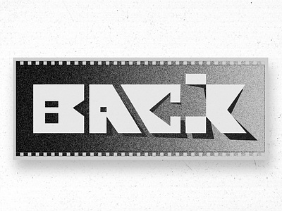 BACK abstract back design font design grunge logo punk typography