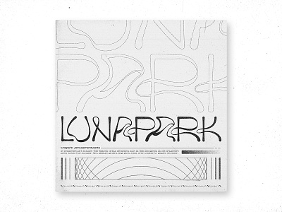 LUNAPARK abstract amusement park circus design distortion font design grunge lettering lunapark punk typography