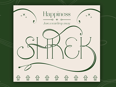 Shrek abstract card design design fairy godmother font design grunge i need a hero lettering punk shrek typography