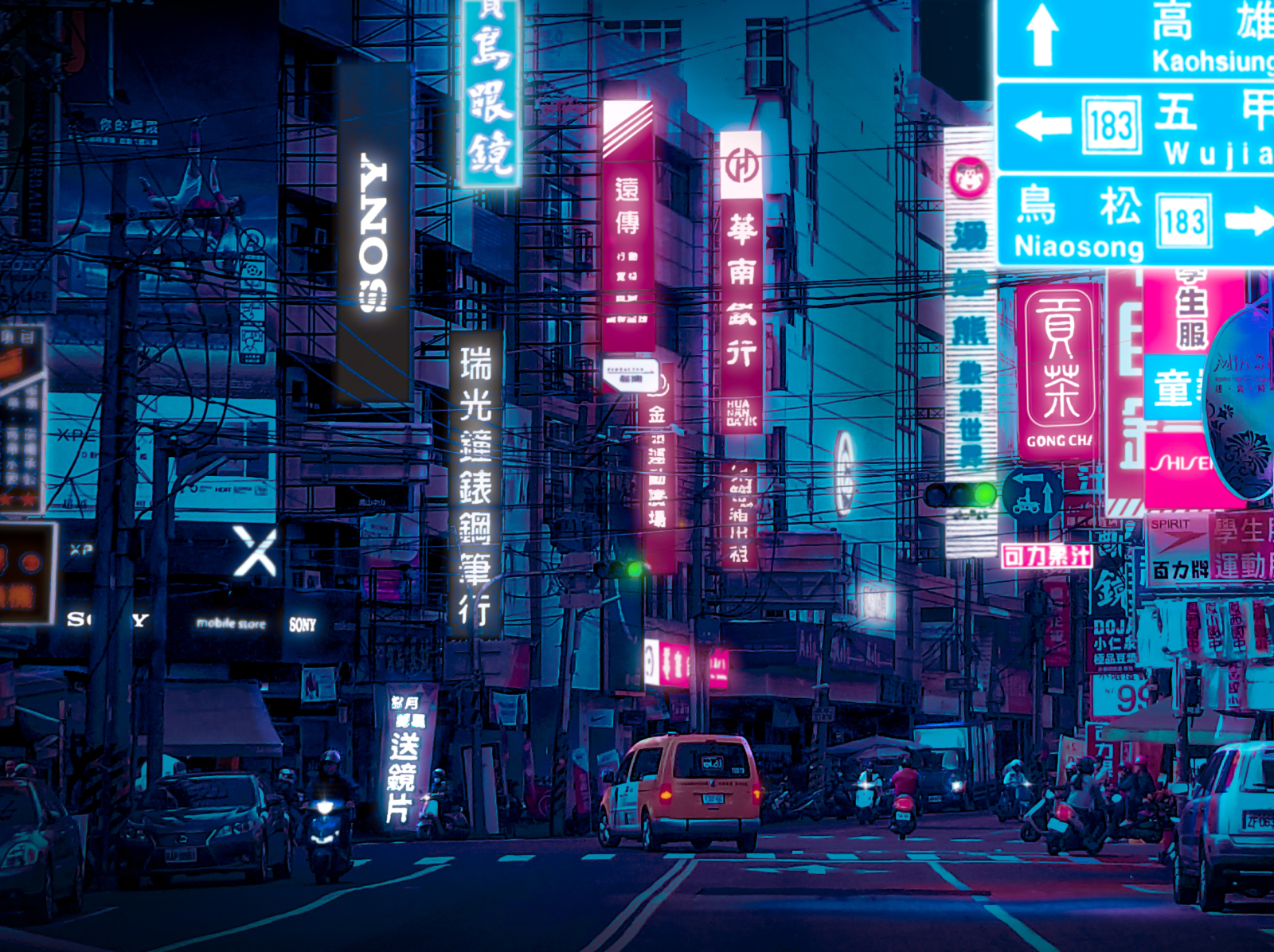 Cyberpunk background by Abderrahman on Dribbble