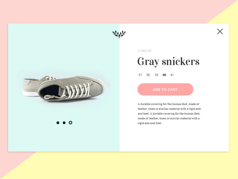 Shoe shop item #02 by Joanna Ławniczak on Dribbble