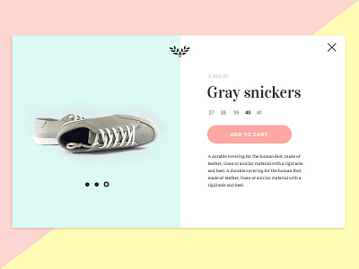 Shoe shop item #02 design ecommerce fashion flat shoes simple ui web