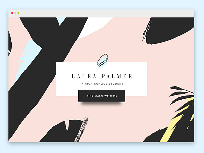 80s tune / Laura Palmer 80s clean design laura palmer pattern ui web