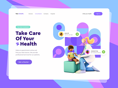 Health Care care colorful concept covid covid19 doctor doctor app health health app healthcare healthy hospital meds service uidesign uitrends