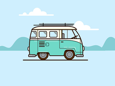 Daily Design #004 bus car travel vw