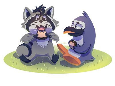 Un día de picnic entre amigos character design childrens illustration illustration kids illustration photoshop