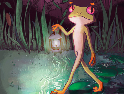 Wander Frog character design childrens illustration illustration kids illustration photoshop