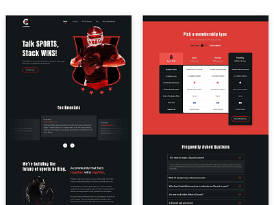 Sports Website design illustration sports typography ui ux