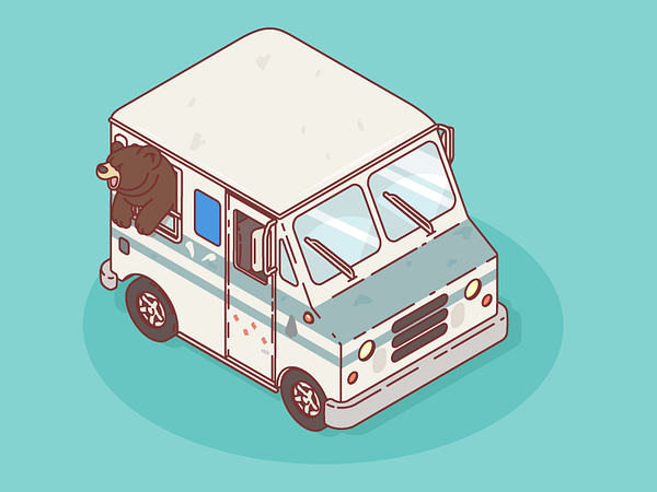 Ice Cream Truck by Majo Puterka on Dribbble