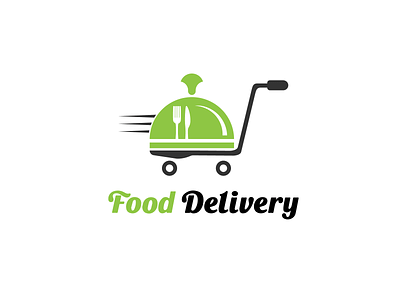 Food Delivery logo bar bistro cafe canteen chef cook cooking cuisine deliver delivery diet fast fast food food fork gastronomy gourmet home house kitchen