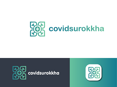 covid Health Logo | Health Care | Health symbol abstract brand identity branding graphic design healthlogo logo logo designer logotype