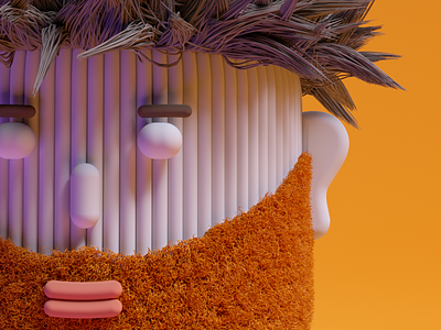 3D illustration 3d 3dcharacter beard character cinema4d design illustration nft nftchracter redshift
