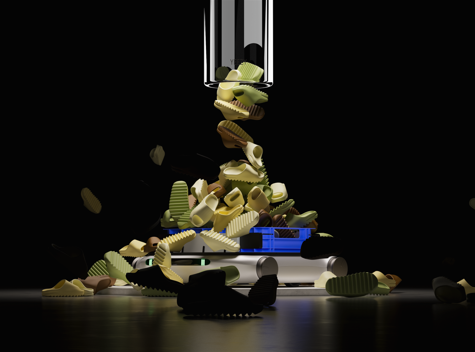 Yeezy Slide. 3D. by Sergey Smirniagin on Dribbble