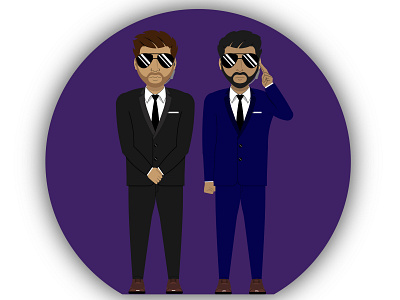 Suit and Tie 007 design fbi illustrator suits vector