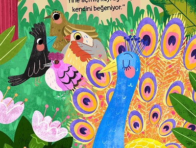 Kidly Story - "Kuyruksuz ve Kibirli" artist childrensbook design digitalart digitaldrawing drawing editorial illustration