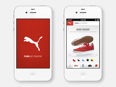 Puma App Concept app concept puma shoes