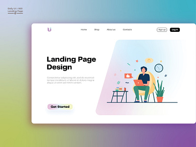 Daily UI #003 - Landing Page