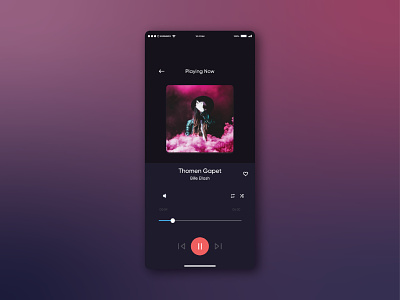 Daily UI #007 - Music player best ui branding creative ui design daily ui daily ui music player dailyui009 dailyuichallenge dailyuiinspiration dribbble ui logo mobile ui music player music player android ui new ui top ui ui ui design ux ui web ui