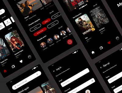 Movie Theater Mobile App design app interface app template appdesign dailyui dribbble figma app design mobileappdevelopment mobileapps movie app movie theater movies netflix type apps theater app trendy design ui user interface ux uxinspiration uxui visual design