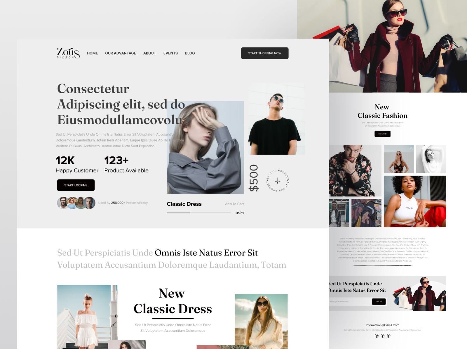 Fashion Product Website by Mohammad Ali on Dribbble