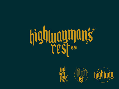 Highwayman's Rest Branding art direction branding creative design graphic design logo typography