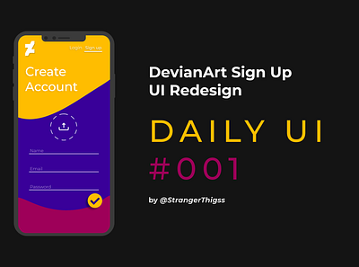 Daily Ui #001 app dailyui design ui ux