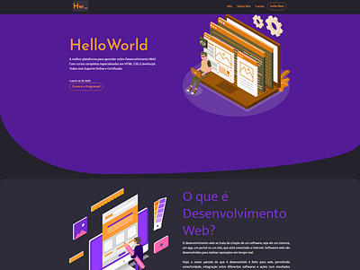 HelloWorld Website (HTML + CSS) css design html ui ux webdesign website
