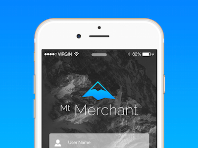 Mt. Merchant App Design ui ux