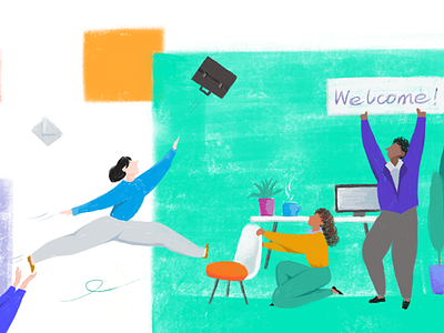 Jump Higher for your Career illustration ux