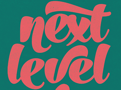 Next Level Type no. seven poster type typography