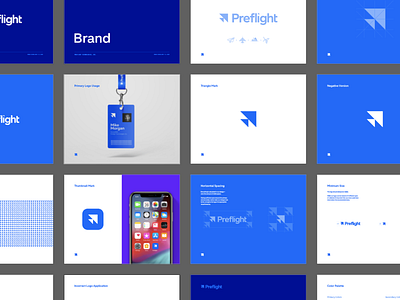 Preflight Brand Guide arrow bird brand brand guide brand guidelines branding guidelines identity logo style guide triangle type typography