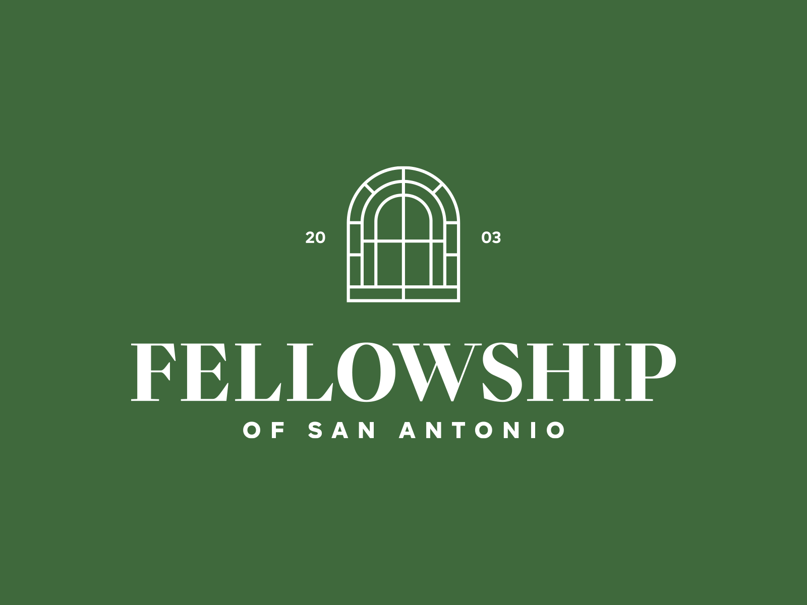 The Fellowship Brand badge brand branding church identity illustration line logo type typography