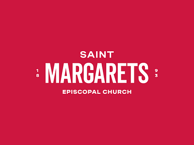 St. Margarets brand branding church identity logo saint saints type typography