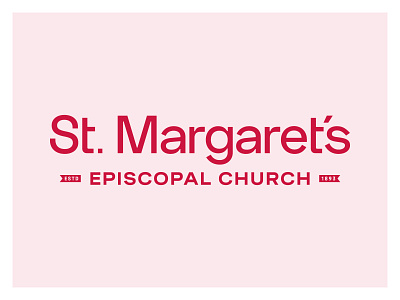 St. Margaret's Church brand branding church identity logo red saint type typography